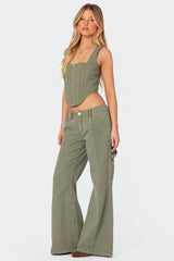 Lottie Low Rise Washed Carpenter Jeans