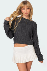 Poppy Cable Knit Sweater