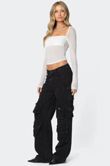 Oversized Boyfriend Cargo Jeans