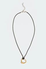 Heart Of Gold Cord Necklace