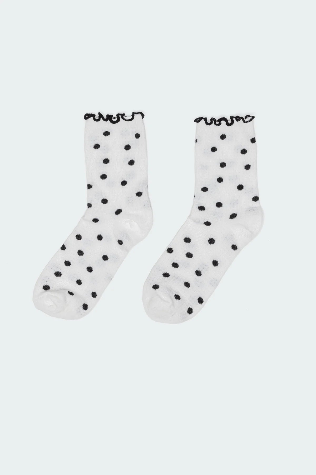 Polka Dot Frill Socks