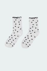 Polka Dot Frill Socks
