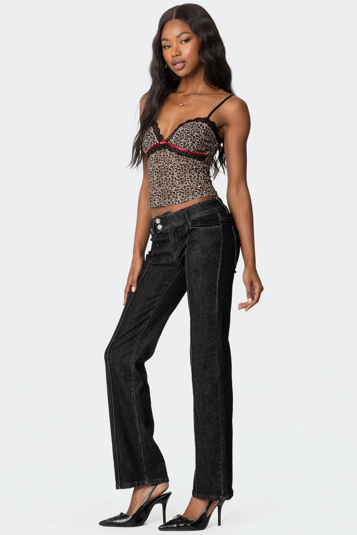 Lacey Leopard Mesh Tank Top