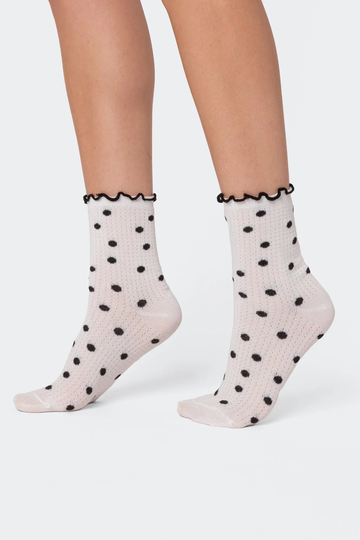 Polka Dot Frill Socks