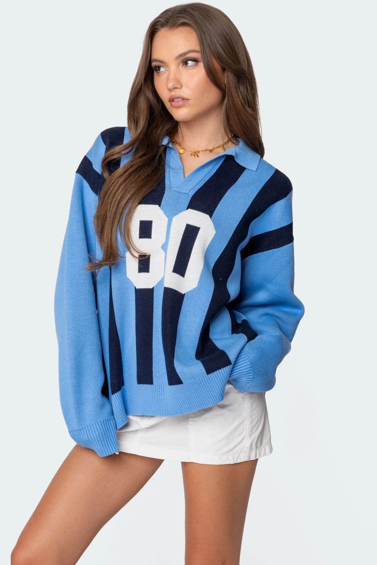Larson Oversized Polo Sweater