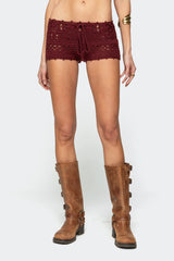 Kelani Crochet Shorts