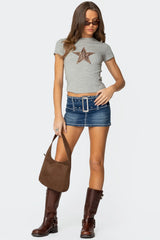 Narla Leopard Star T Shirt