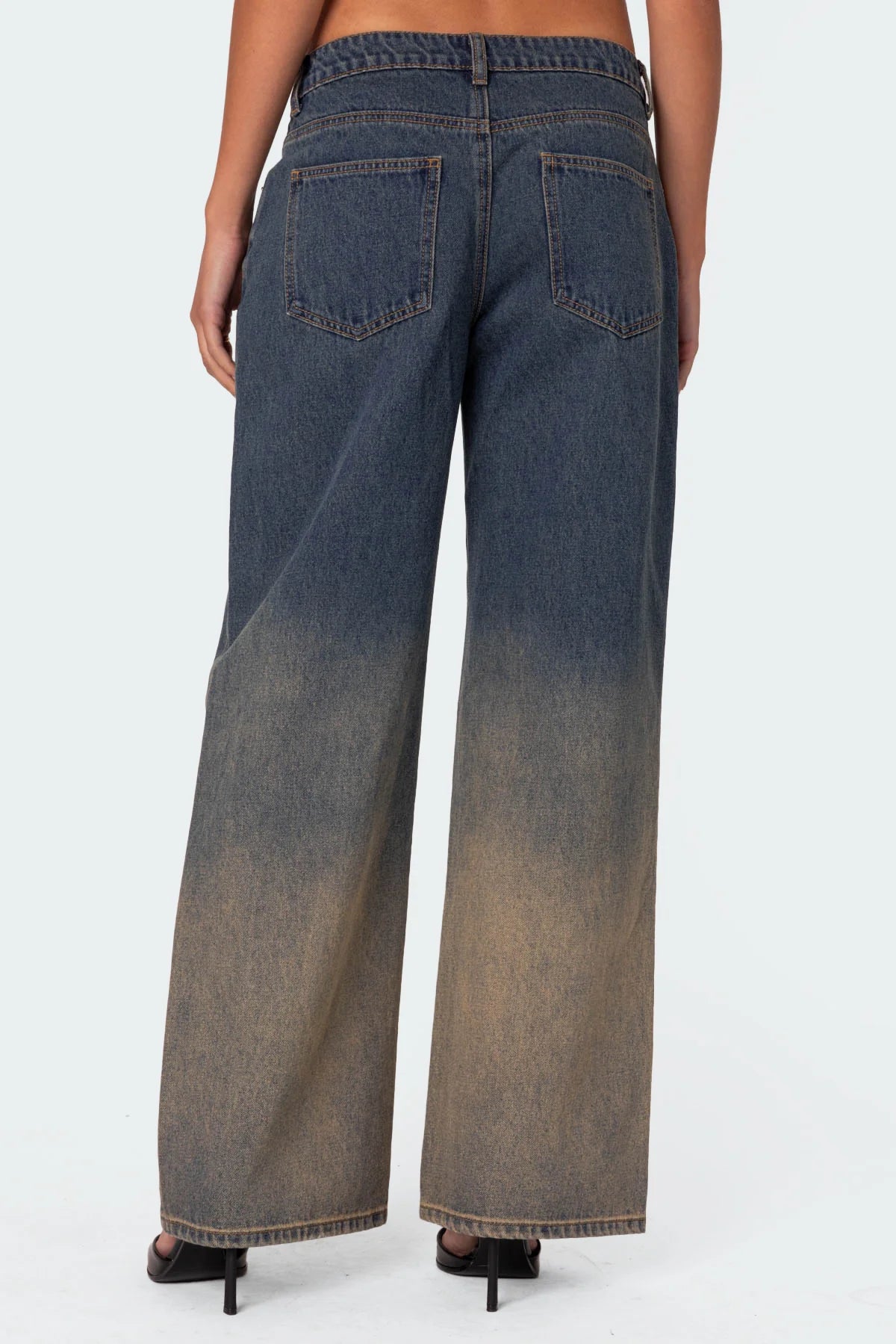 Mud Wash Low Rise Slouchy Jeans