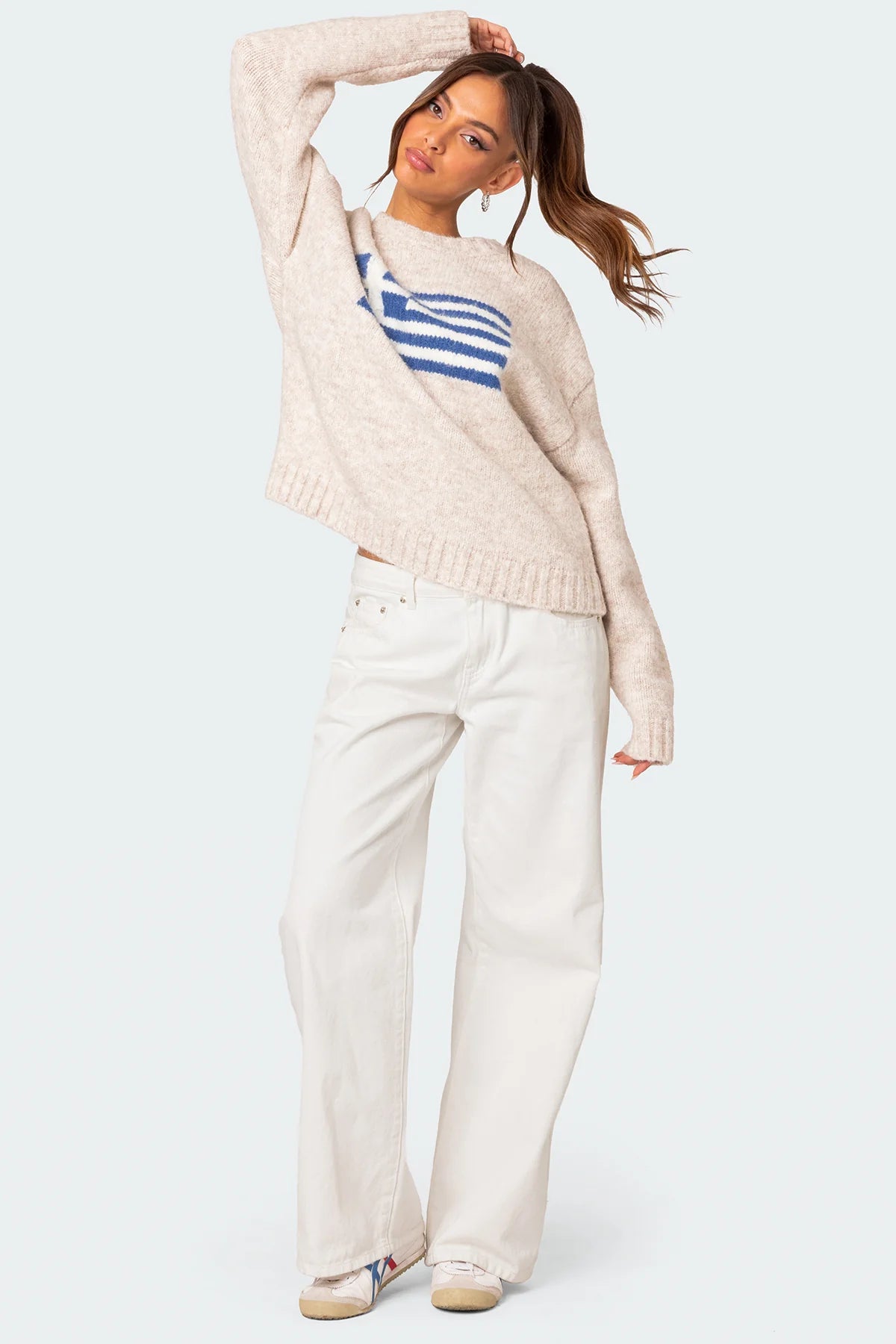 Greece Oversized Chunky Knit Sweater