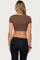 Jazzi U Ring Crop Top