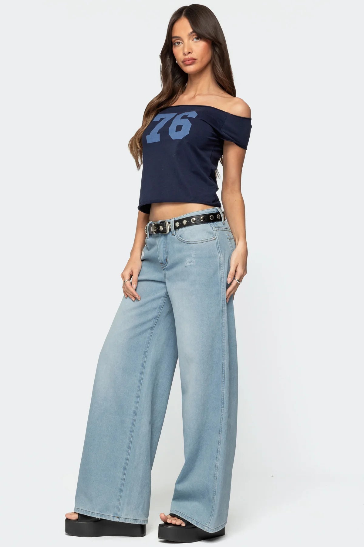 Ripley Distressed Low Rise Jeans