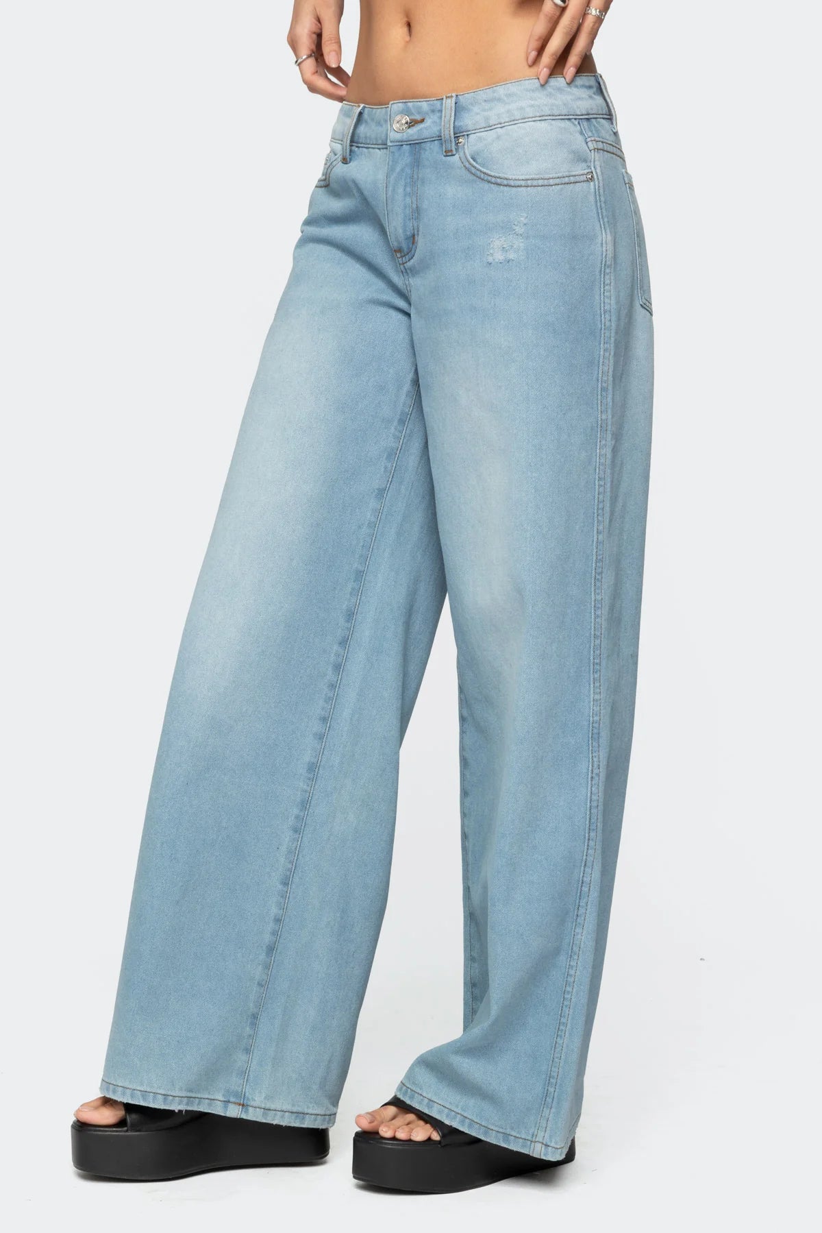 Ripley Distressed Low Rise Jeans