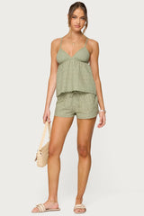 Talula Eyelet Babydoll Top