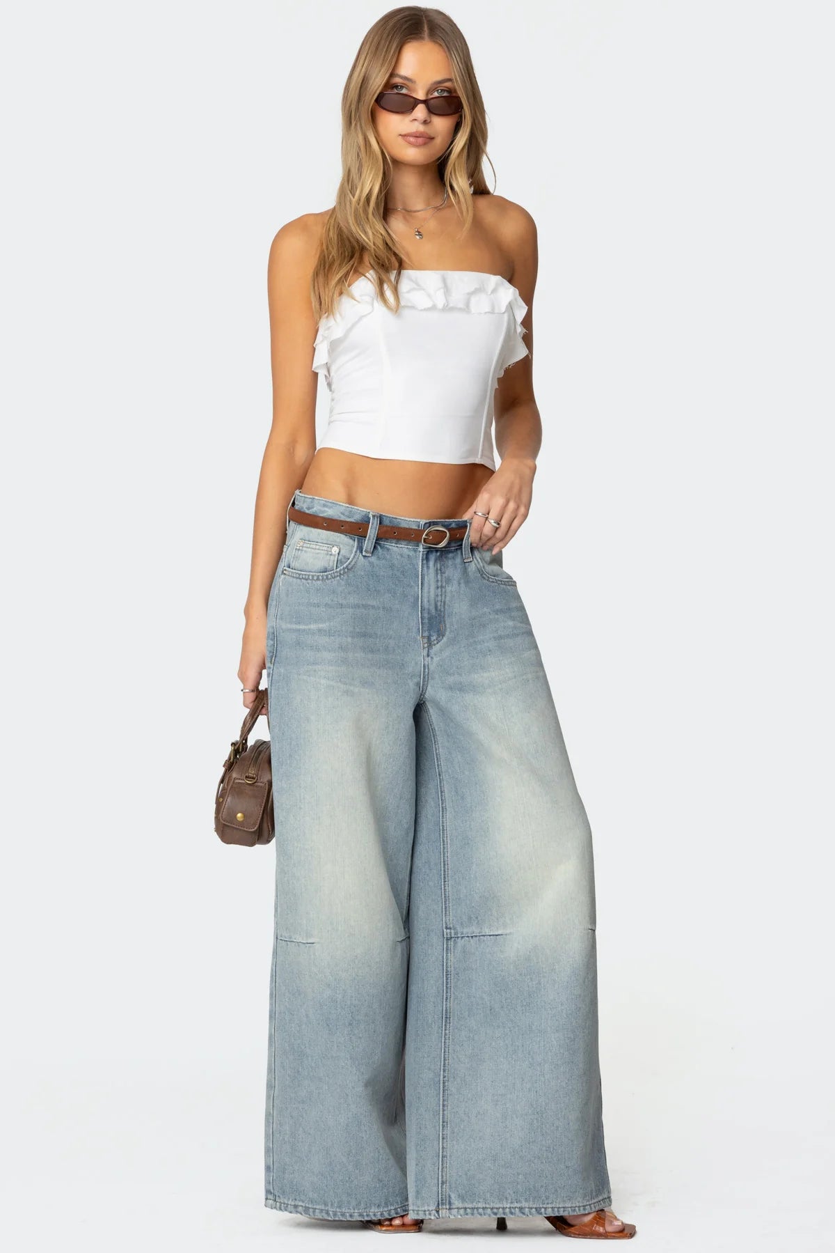 Litsa Ruffled Linen Look Corset