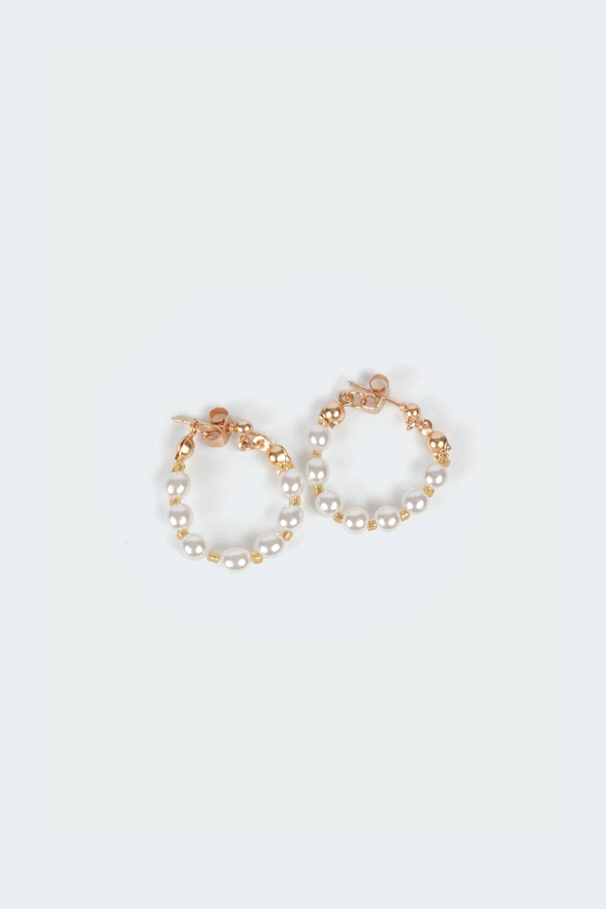 Pearl Hoop Earrings