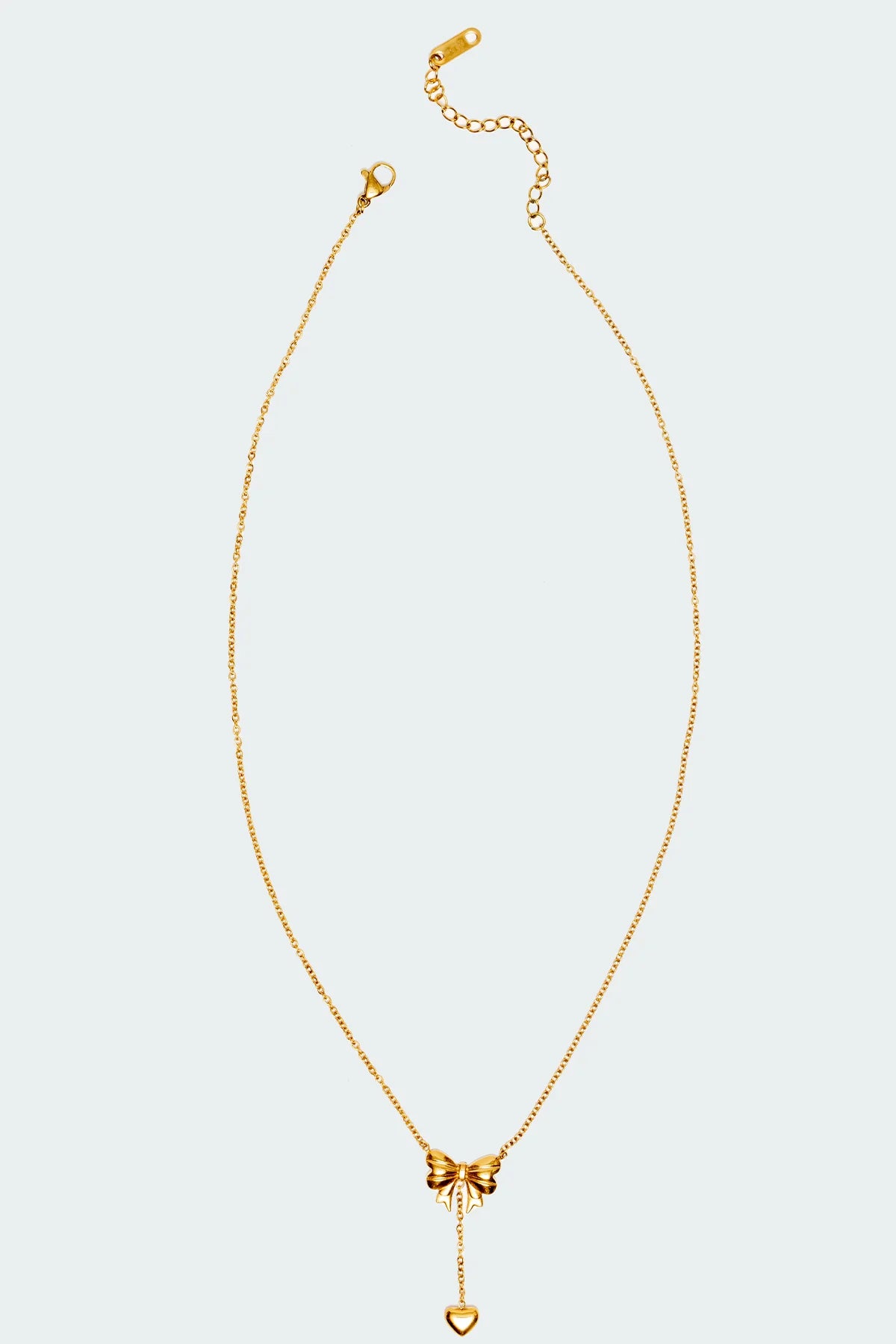 Bow & Heart Necklace