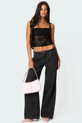 Gwyn Mixed Lace Top