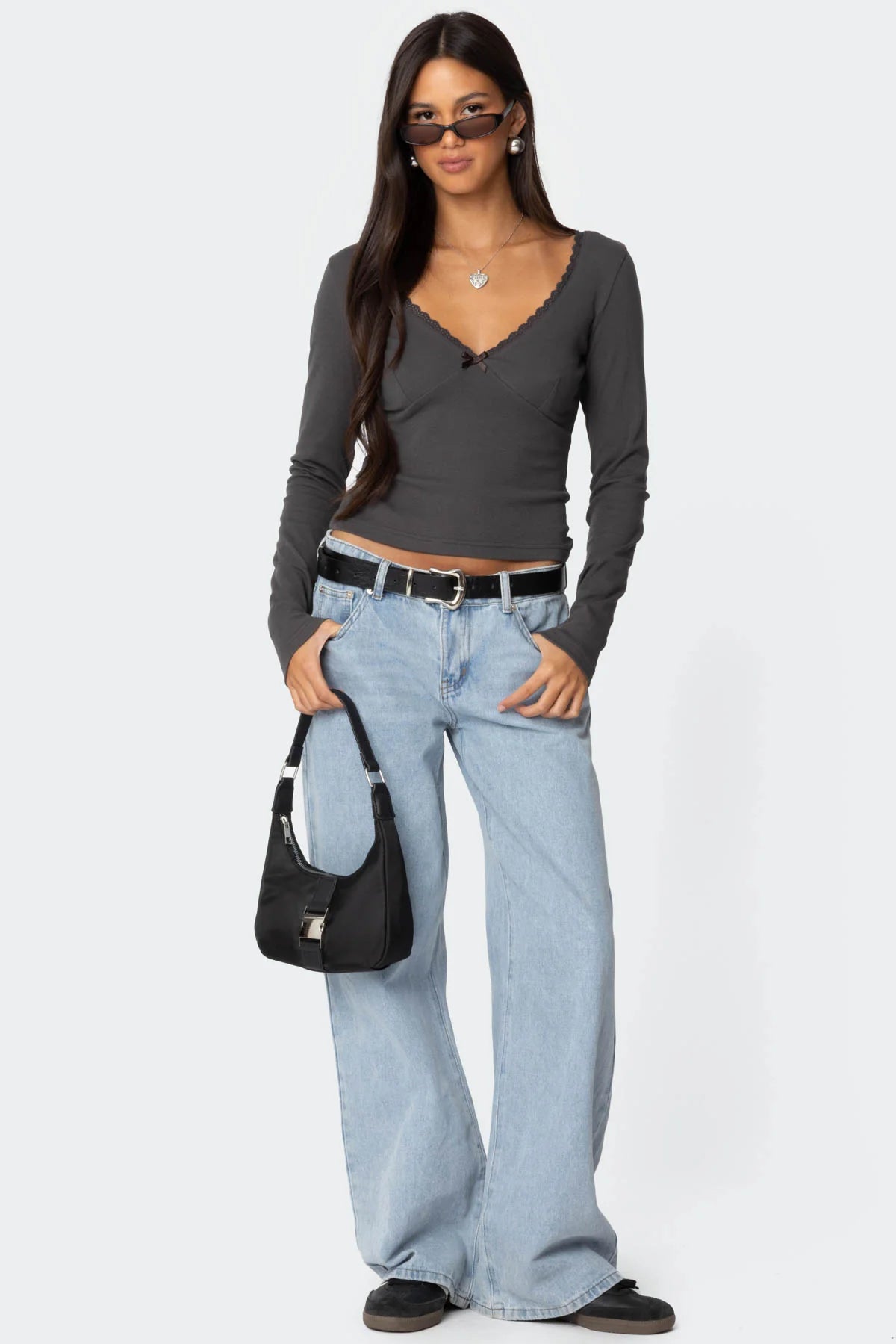 Adrienne Lace Trim Top