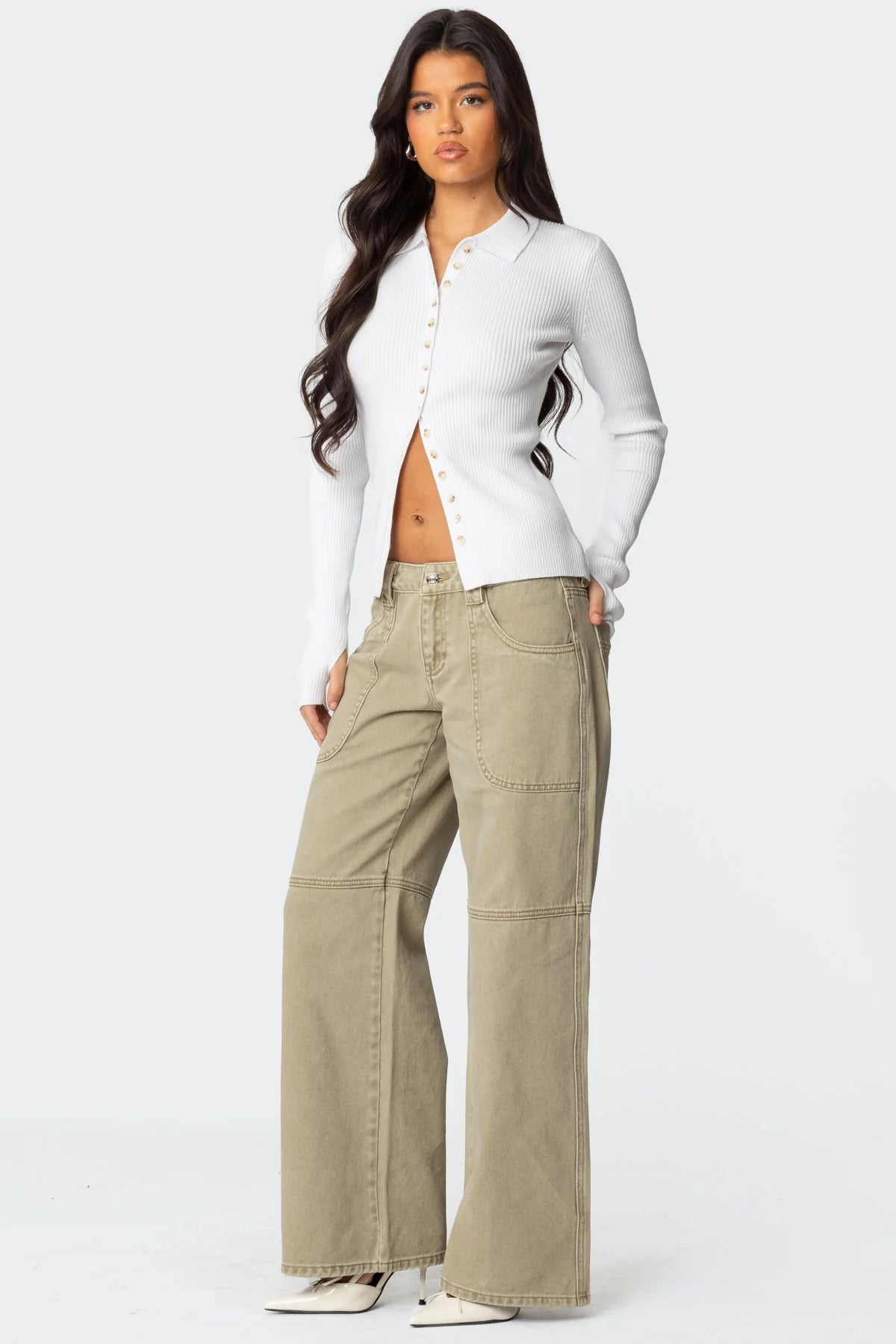 Morgan Low Rise Carpenter Jeans