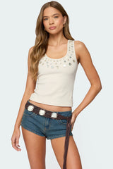Beach Babe Scoop Tank Top