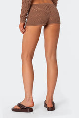 Betsy Tie Front Knitted Shorts