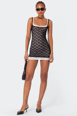 Vivian Layered Lace Mini Dress