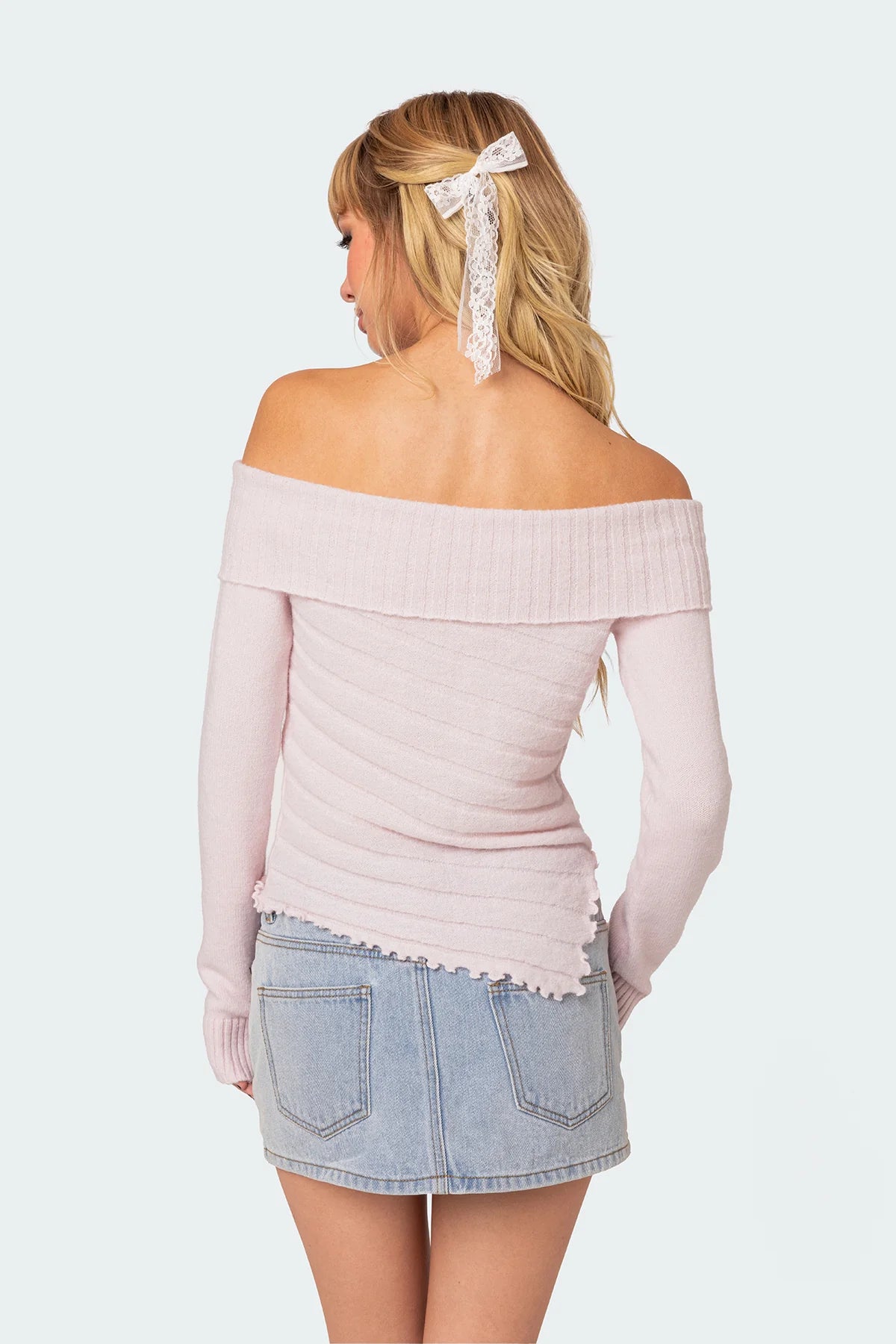 Sonya Fold Over Knit Top