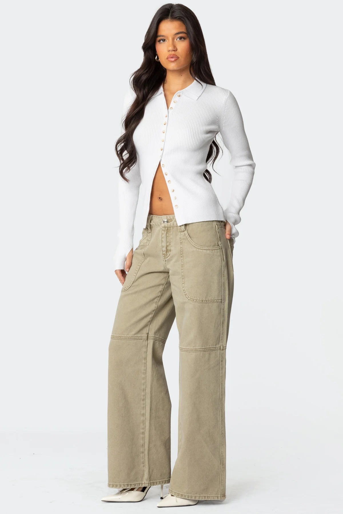 Mirielle Ribbed Knit Cardigan