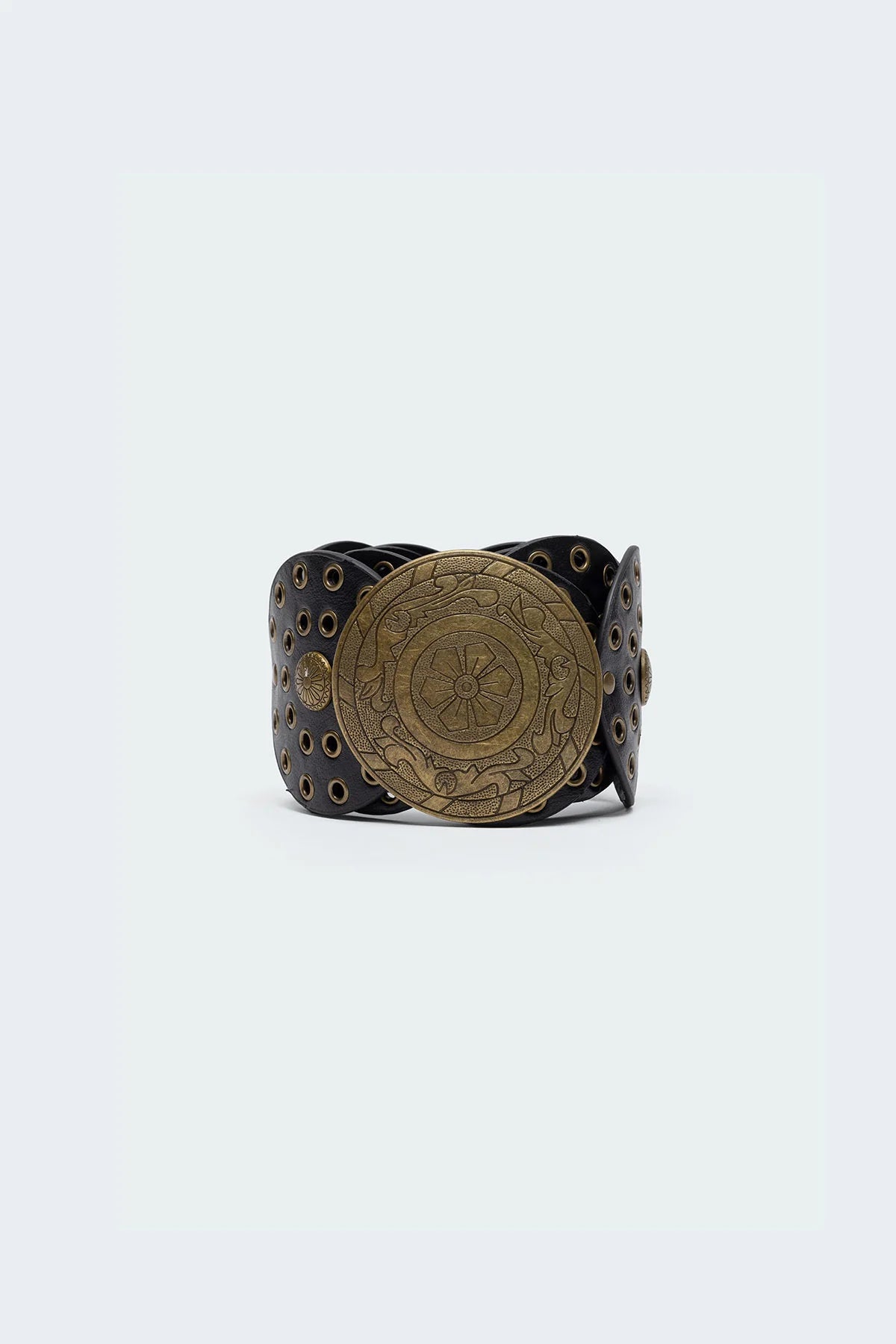Faux Leather Western Disc Belt