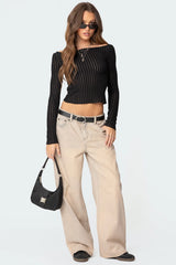 Dusty Washed Low Rise Jeans