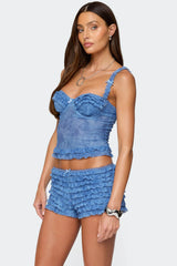 Shailee Ruffled Bra Top