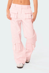 Joan Low Rise Cargo Pants