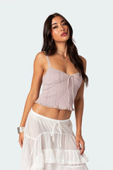 Lacey Knit Tank Top
